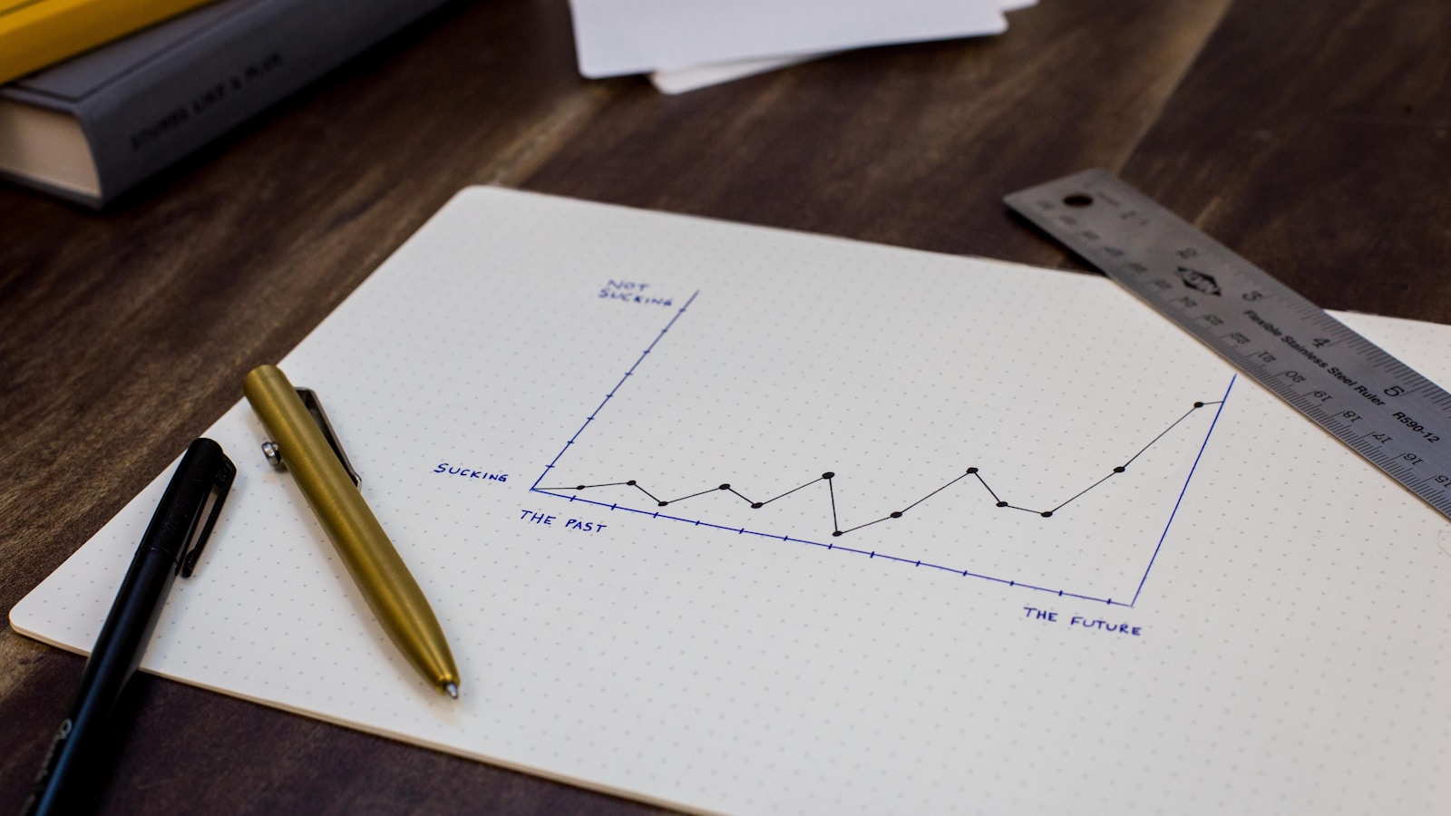 Hand writing estimates on a paper document while planning how many backlinks are needed